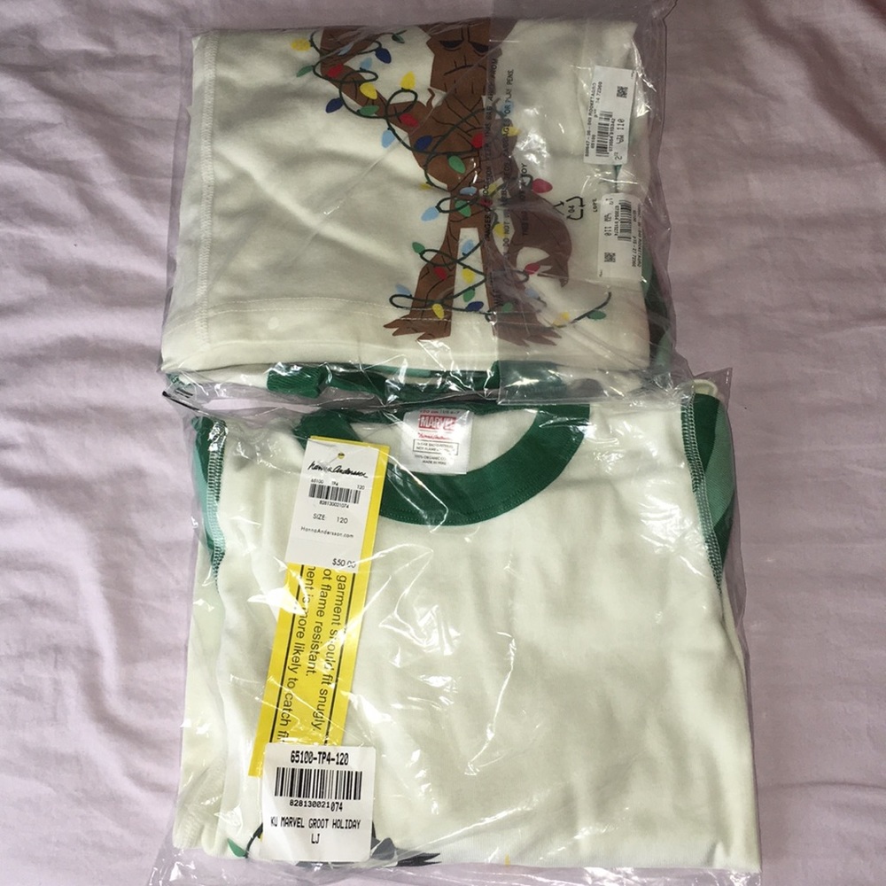 Groot Christmas pjs